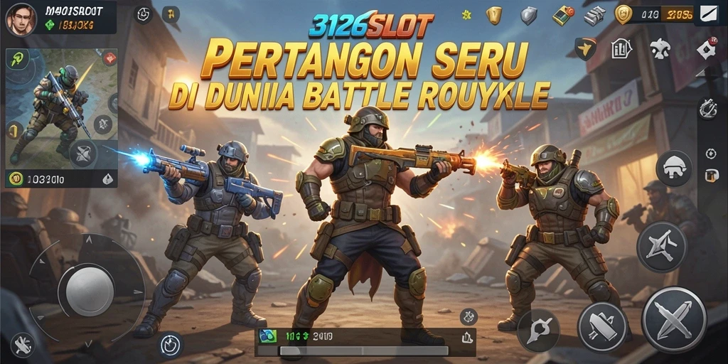 Gameplay seru dalam pertandingan Battle Royale 3126SLOT.
