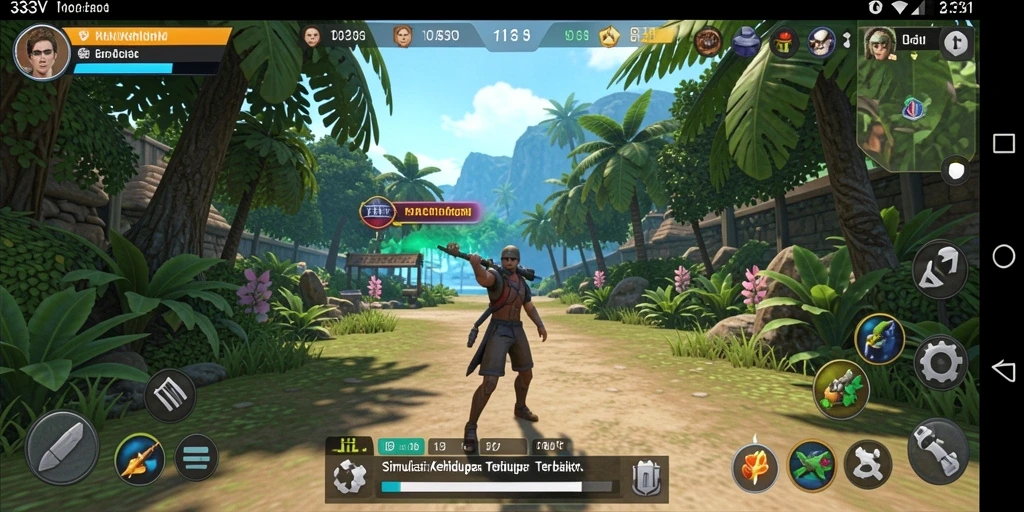 Screenshot utama 333V menampilkan gameplay simulasi yang menarik.