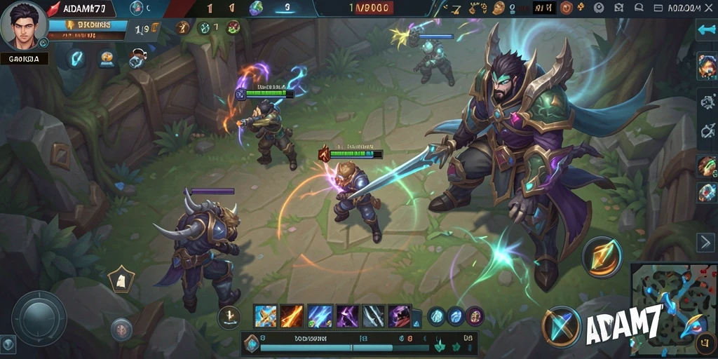 Tampilan aksi seru dalam gameplay ADAM77 yang memikat.
