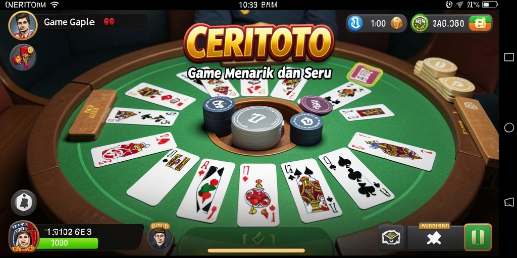Tampilan gameplay Gaple yang seru dan interaktif.