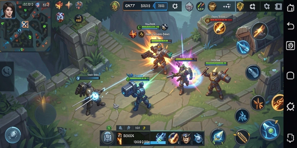 Tangkapan layar gameplay GN777 menunjukkan aksi strategi yang mendebarkan.