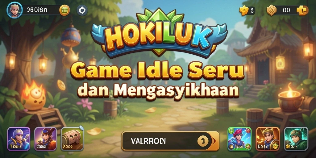 Screenshot gameplay HOKILUCK dengan karakter aktif dan menarik.