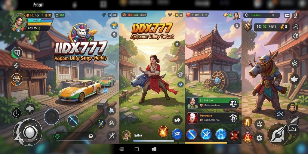Screenshot menunjukkan antarmuka <strong>IDX777</strong> yang intuitif dan fitur-fitur utilitas yang lengkap.