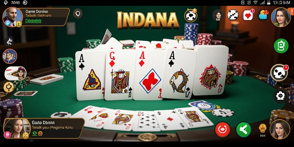 Tampilan gameplay INDAAA yang seru dengan suasana kompetitif yang menantang.