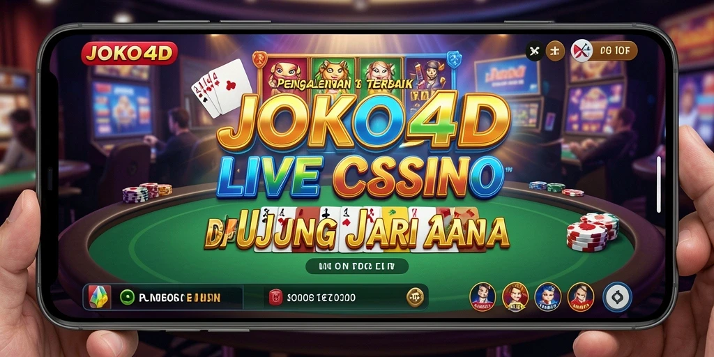 Screenshot JOKO4D menampilkan dealer profesional dan gameplay Live Casino yang menarik.