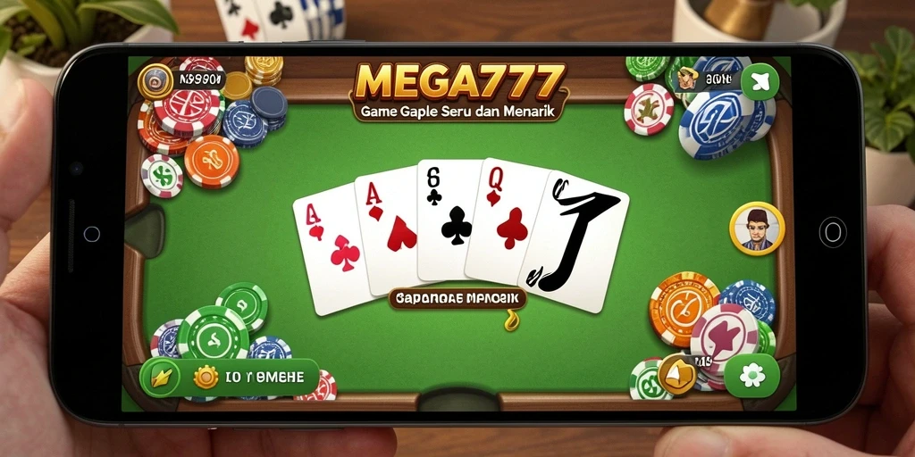 Screenshot gameplay MEGA777 menampilkan keseruan permainan Gaple.