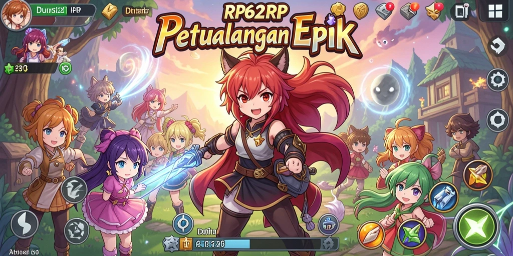 Gameplay seru dalam RP62RP dengan karakter dan latar yang kaya.