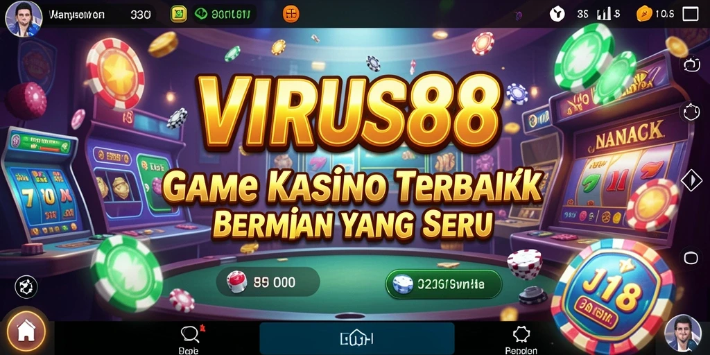 Tampilan gameplay menarik dari VIRUS88 dengan berbagai pilihan permainan Kasino.