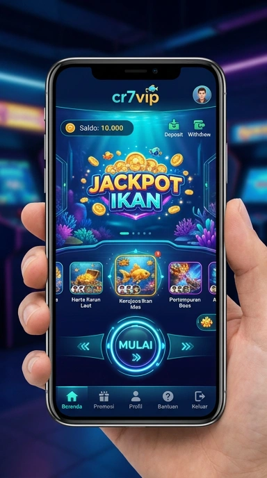 Screenshot antarmuka pengguna aplikasi cr7vip yang ramah.